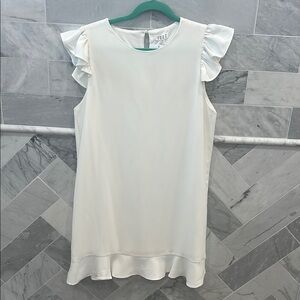 Off white Ruffle Sleeve Dress NWT
